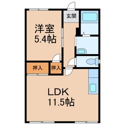 フォーブル松見の物件間取画像